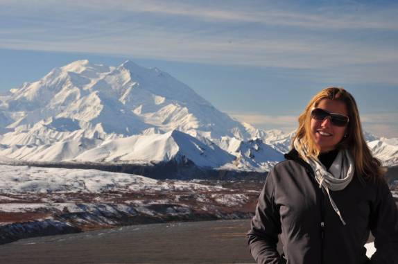 O ponto mais próximo que chegamos do Denali, ainda a 30 km de distância, no Denali National Park, no Alaska